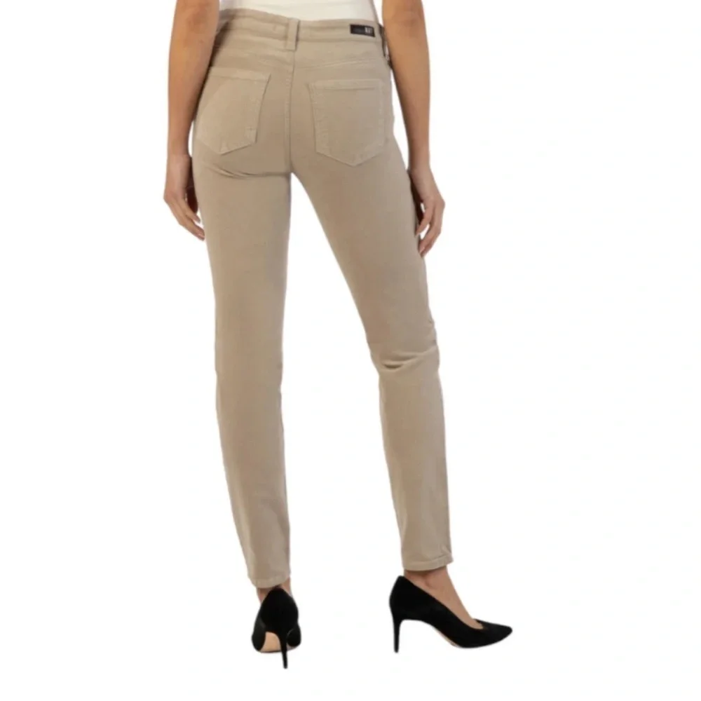 Kut from the kloth Women's tan Diana skinny corduroy Jeans